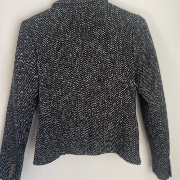 Vintage Lands End women’s wool lined tweed 2 button blazer - Picture 6 of 9